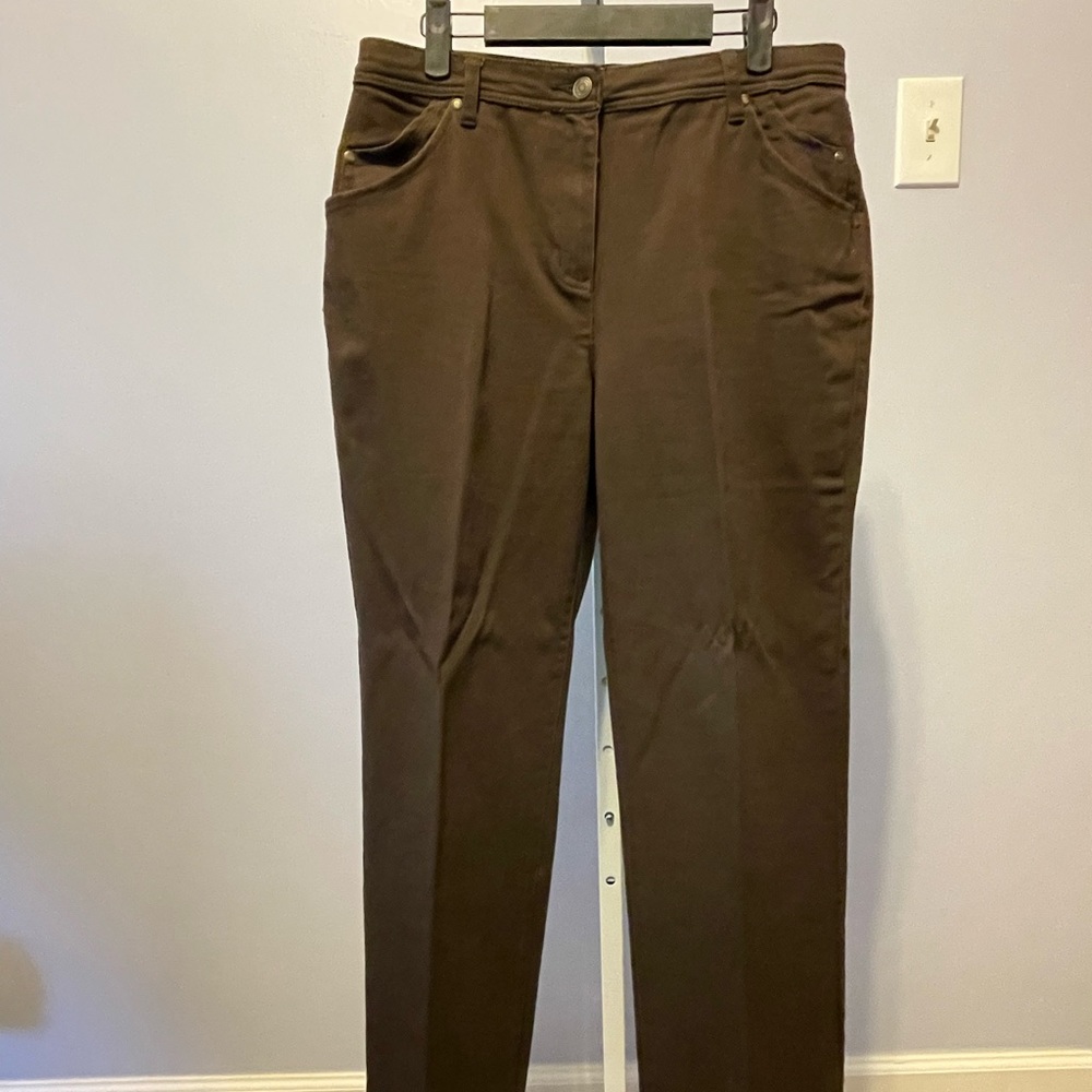 Christopher & Banks Dark Brown (Chocolate) Size 10 Stretch Jeans